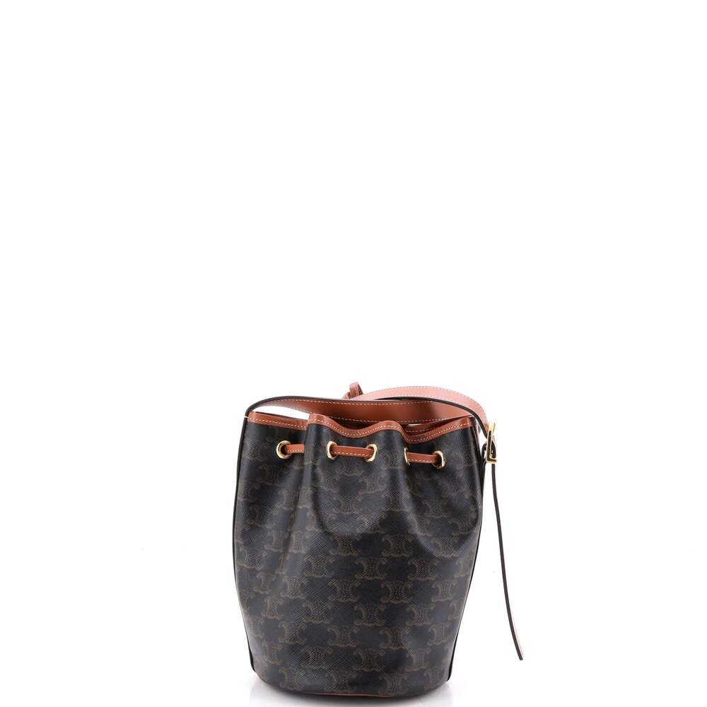 Celine Drawstring Bucket Bag Triomphe #249590C14B - Picture 3 of 6